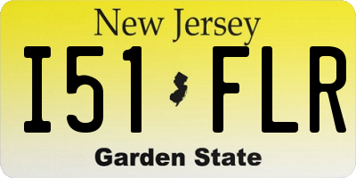 NJ license plate I51FLR