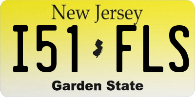 NJ license plate I51FLS