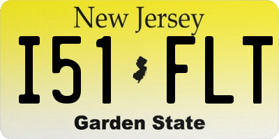 NJ license plate I51FLT