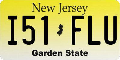 NJ license plate I51FLU