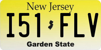 NJ license plate I51FLV