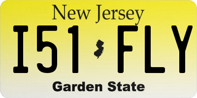 NJ license plate I51FLY