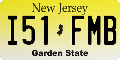 NJ license plate I51FMB