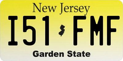 NJ license plate I51FMF