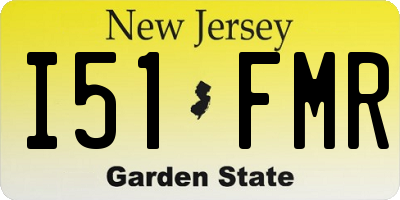 NJ license plate I51FMR