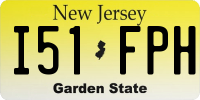 NJ license plate I51FPH