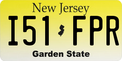 NJ license plate I51FPR