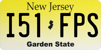 NJ license plate I51FPS