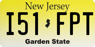 NJ license plate I51FPT