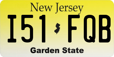 NJ license plate I51FQB