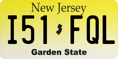 NJ license plate I51FQL