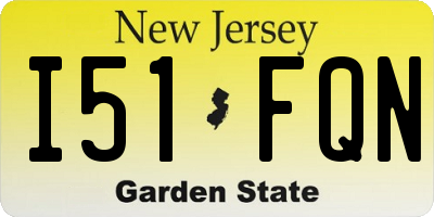 NJ license plate I51FQN