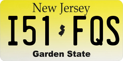 NJ license plate I51FQS