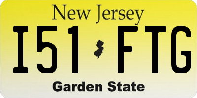 NJ license plate I51FTG