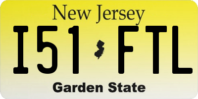 NJ license plate I51FTL