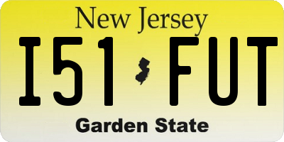 NJ license plate I51FUT