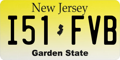 NJ license plate I51FVB