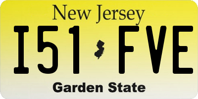 NJ license plate I51FVE