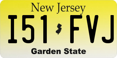 NJ license plate I51FVJ