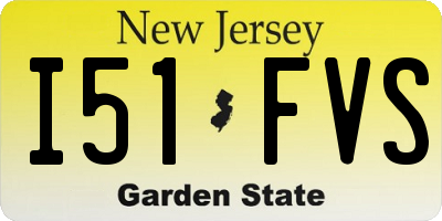 NJ license plate I51FVS
