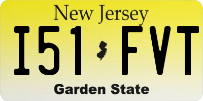NJ license plate I51FVT