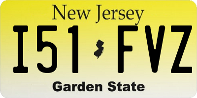 NJ license plate I51FVZ