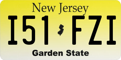 NJ license plate I51FZI