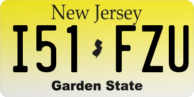 NJ license plate I51FZU