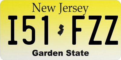 NJ license plate I51FZZ