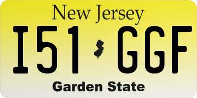 NJ license plate I51GGF