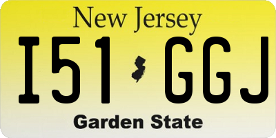 NJ license plate I51GGJ
