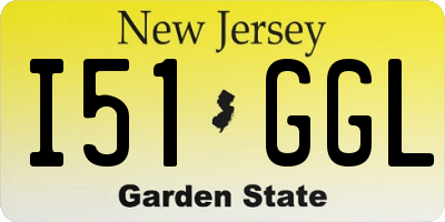 NJ license plate I51GGL
