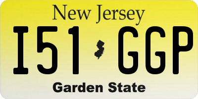 NJ license plate I51GGP