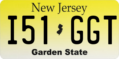 NJ license plate I51GGT