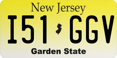 NJ license plate I51GGV