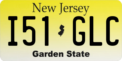 NJ license plate I51GLC