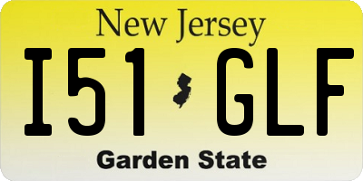 NJ license plate I51GLF