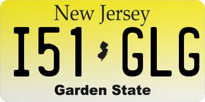NJ license plate I51GLG
