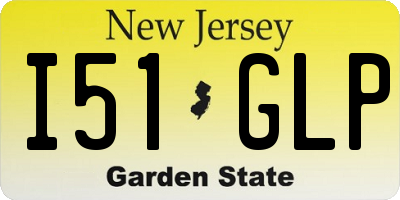 NJ license plate I51GLP
