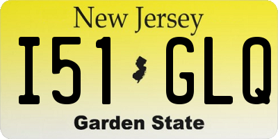 NJ license plate I51GLQ