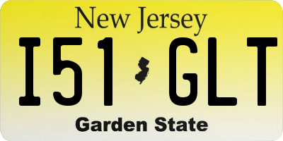 NJ license plate I51GLT