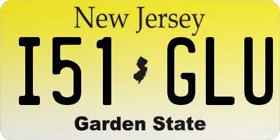 NJ license plate I51GLU