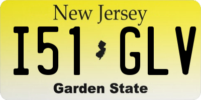 NJ license plate I51GLV