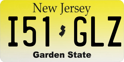 NJ license plate I51GLZ