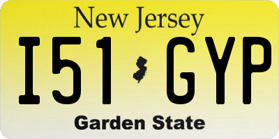 NJ license plate I51GYP