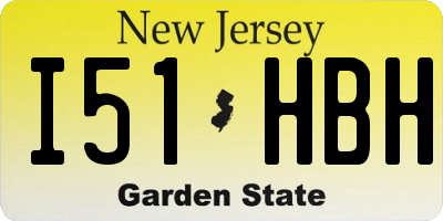 NJ license plate I51HBH
