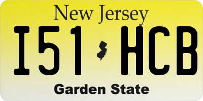NJ license plate I51HCB