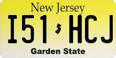 NJ license plate I51HCJ
