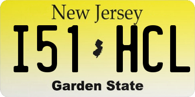 NJ license plate I51HCL