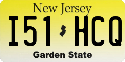 NJ license plate I51HCQ